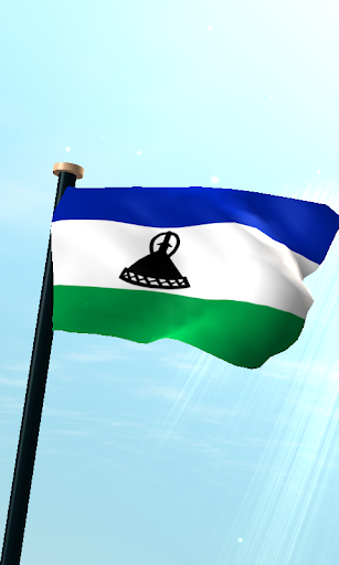 Android application Lesotho Flag 3D Live Wallpaper screenshort