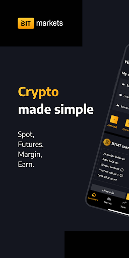 Android application BITmarkets screenshort