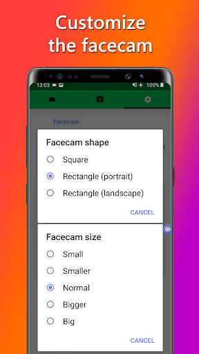 FaceCam Screen Recorder Screenshot 3 - AppWisp.com