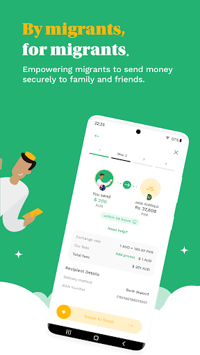 Bless Payments: Money Transfer Screen 2