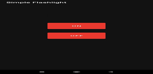 Android application Flashlight screenshort
