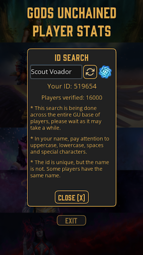 Gods Unchained Player Stats Screen 3