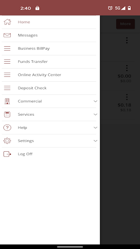 Android application Metropolitan Capital Bank screenshort