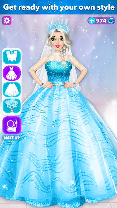 Ice Princess Wedding Dress Up - Screenshot 2
