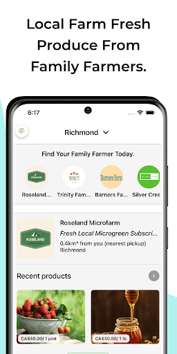 Android application Family Farmers - Farm to door screenshort