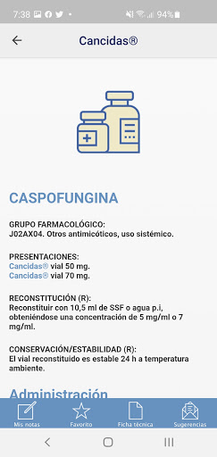 Medicamentos vía parenteral Screen 3