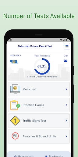 NE DMV Permit Test Guide Screen 3