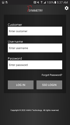 Android application Symmetry Incident Management screenshort