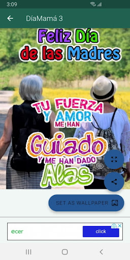 Android application Feliz día de las madres screenshort
