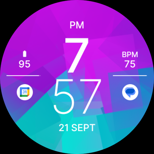 Modern Sporty Fit Watch Face Logo
