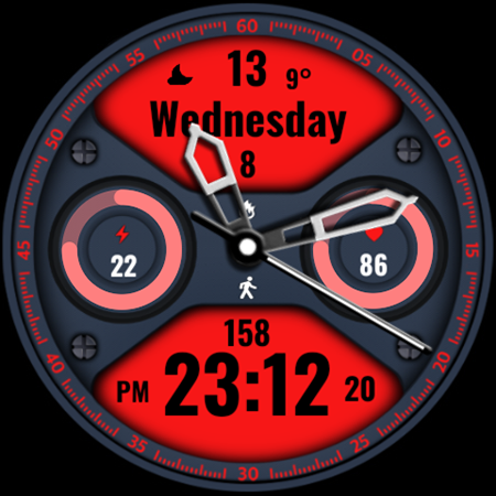 Glossy Hybrid Watch Face screenshot 34