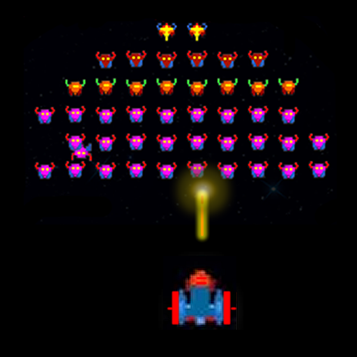 Galaxy Storm - Retro Invader logo