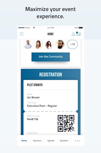 Android application Pilot Growth Equity Events screenshort