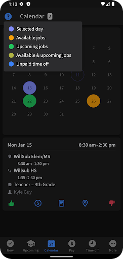 willSub for Substitutes Screen 2