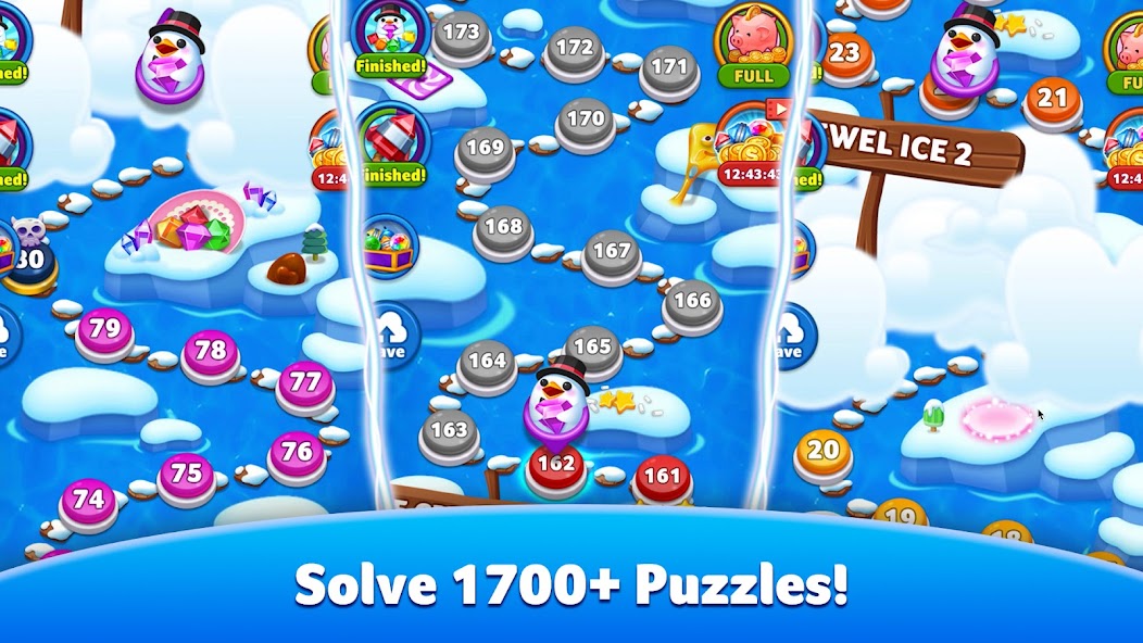 Jewel Ice Mania:Match 3 Puzzle 24.0422.00 APK + Мод (Unlimited money) за Android