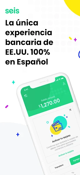Seis: banca móvil en español Screen Grabs 1