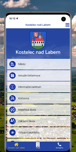 Android application Kostelec nad Labem screenshort
