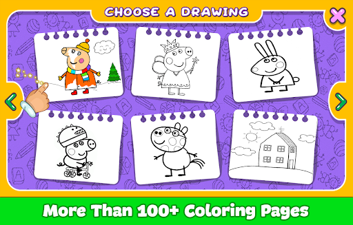 Peppo Piglet: Coloring Book Screen 3
