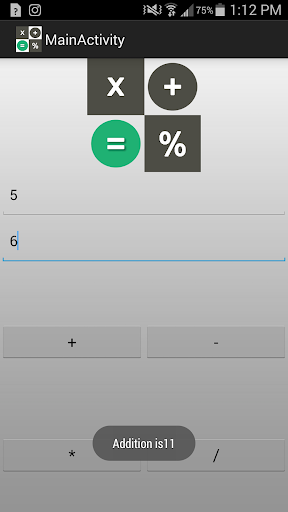 Android application Vadik-Calculator screenshort