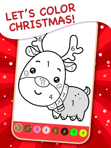 Android application Kids Christmas Coloring Book screenshort