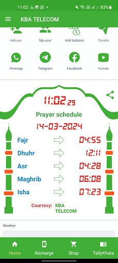 KBA TELECOM Screen 2