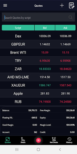 Android application BBCorp Trader screenshort
