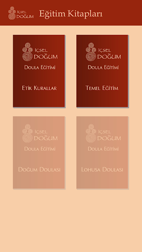 Android application İçsel Doğum screenshort