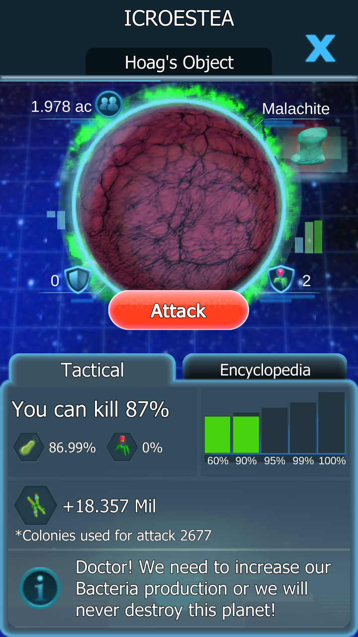 Android application Bacterial Takeover - Idle Clicker screenshort