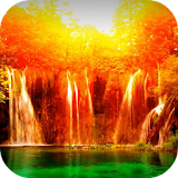Magical Waterfall Video LWP icon