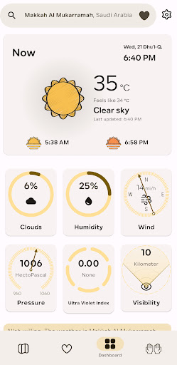 Android application Sunnah in Weather screenshort