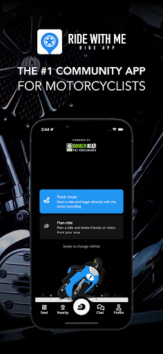 Android application Ride With Me - Motorcycle App screenshort
