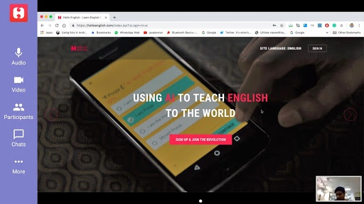 Hello Learner Live Screen 2