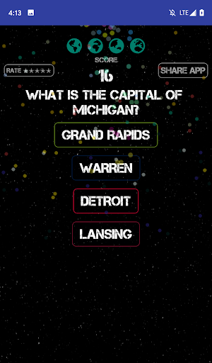 Android application USA State Capitals Fun Game screenshort