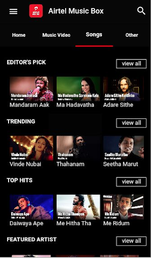 Airtel Music Box Screen 3