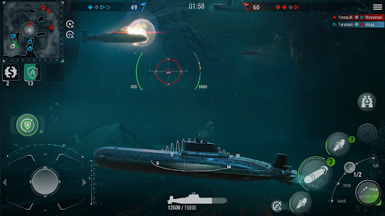 WORLD of SUBMARINES: Navy Warships Battle Wargame Mod Apk 2.1 (Endless Ammo) 1