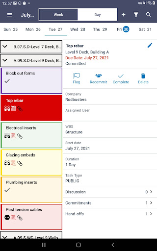 Screenshot of Oracle Primavera Cloud