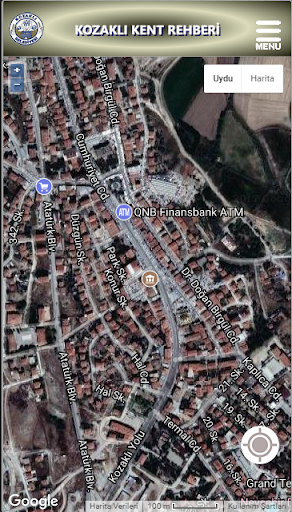 Android application Kozaklı Kent Rehber Haritası screenshort