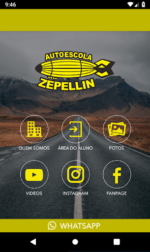 Android application Autoescola Zepellin screenshort