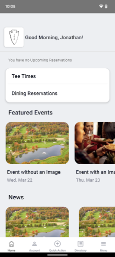 Medford Lakes Country Club Screen 2