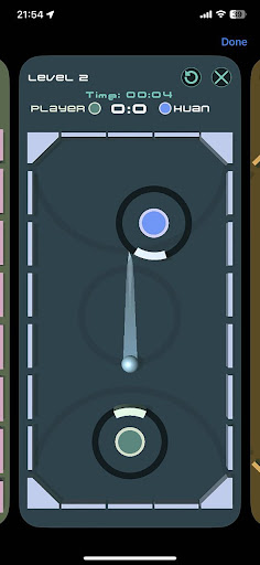 Holeba: air hockey Screen 2