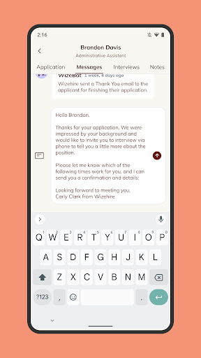 Wizehire Screen 2