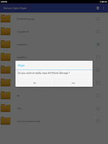 Captura de Pantalla 17 Wipe Mobile Phone Storage with android
