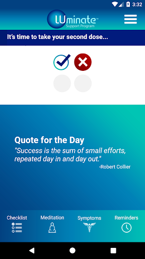 Android application LUminate Support screenshort
