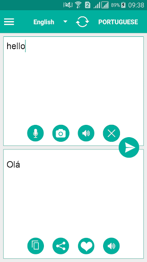 Android application Portuguese Translator screenshort