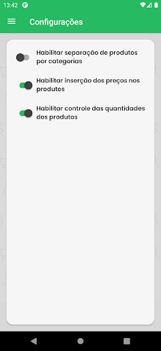 Minha lista de compras Screen 3