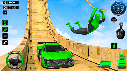 Captura de Pantalla 10 Mega Ramps Car Racing Games android