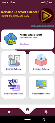 Android application Intraday Course screenshort
