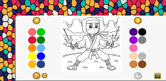 ninja coloring game