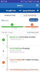 Captura de Pantalla 4 Korea Subway Bus android