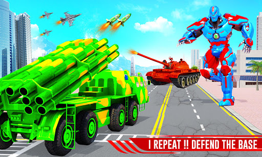 US Army Robot Missile Attack: Truck Robot Games apklade screenshots 2